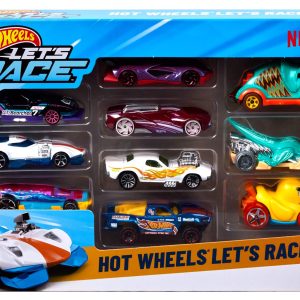 fisher price Hot Wheels Coffret de 10 V??hicules Let??S Race