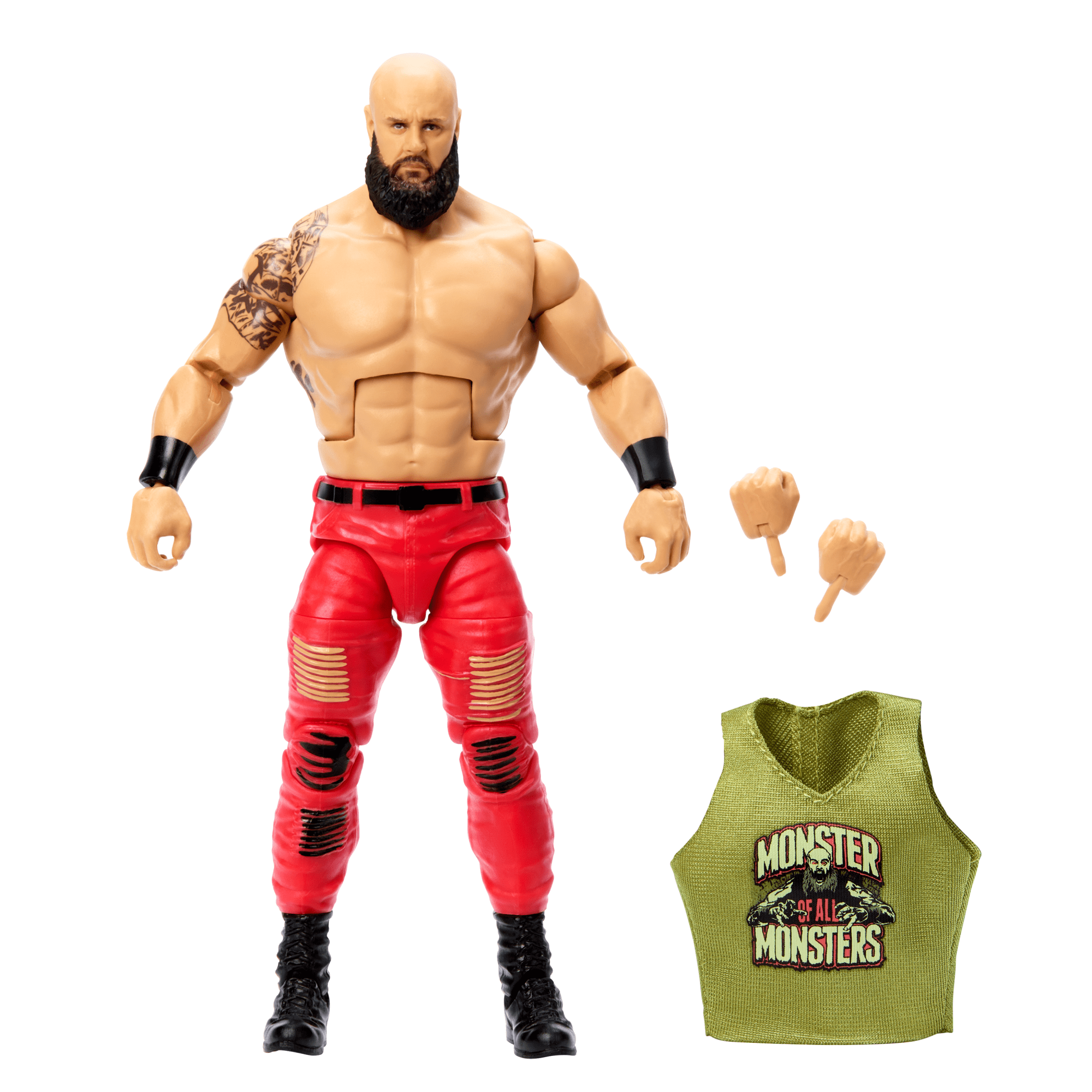 fisher price Wwe Collection Elite Figurine Articul??e 15,24 Cm Braun Strowman