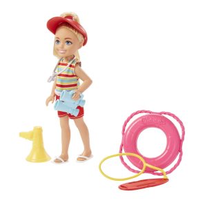 fisher price Barbie Toys, Chelsea Doll And Accessories Lifeguard Set, Chelsea Can Be?? Small Doll