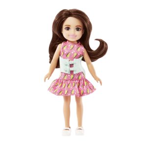 fisher price Barbie Toys, Chelsea Doll, 6-inch Small Doll With Brace For Scoliosis Spine Curvature