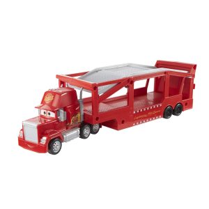 fisher price Disney And Pixar Cars Mack Hauler, 13-Inch Toy Transporter Truck With Ramp & Carry Storage For 12 Vehicles, Gift For Kids Ages 4 Years Old & Up