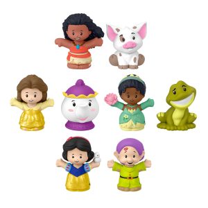 fisher price Fisher-Price Little People Disney Princess Story Duos Figure Pack, Toddler Toys, 8 Pieces