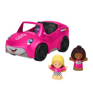 fisher price Fisher-Price Little People Barbie Convertible Toy Car With Music Sounds & 2 Figures For Toddlers