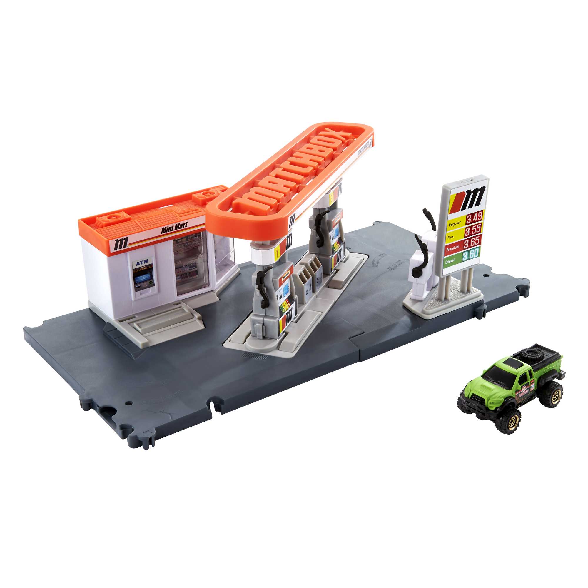 fisher price Matchbox Conjunto de Brinquedo A??o Posto de Gasolina