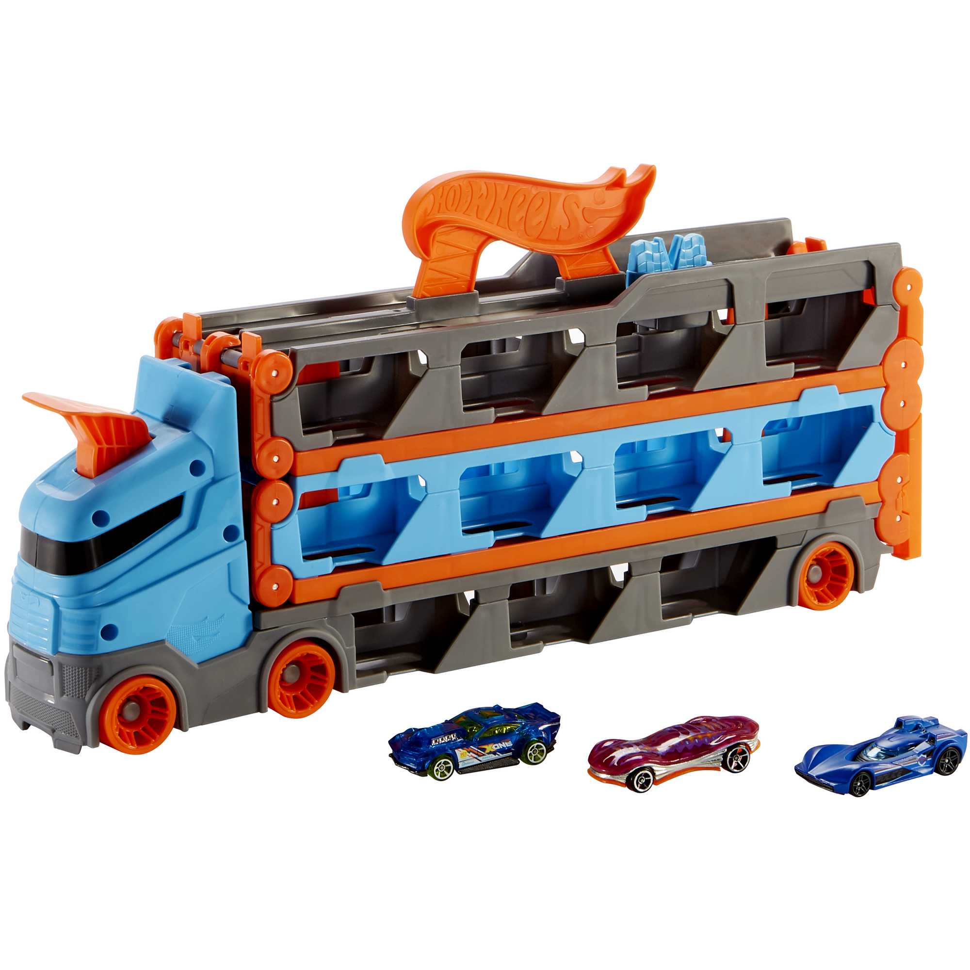 fisher price Hot Wheels City Pista de Brinquedo Reboque de Pista de Corridas