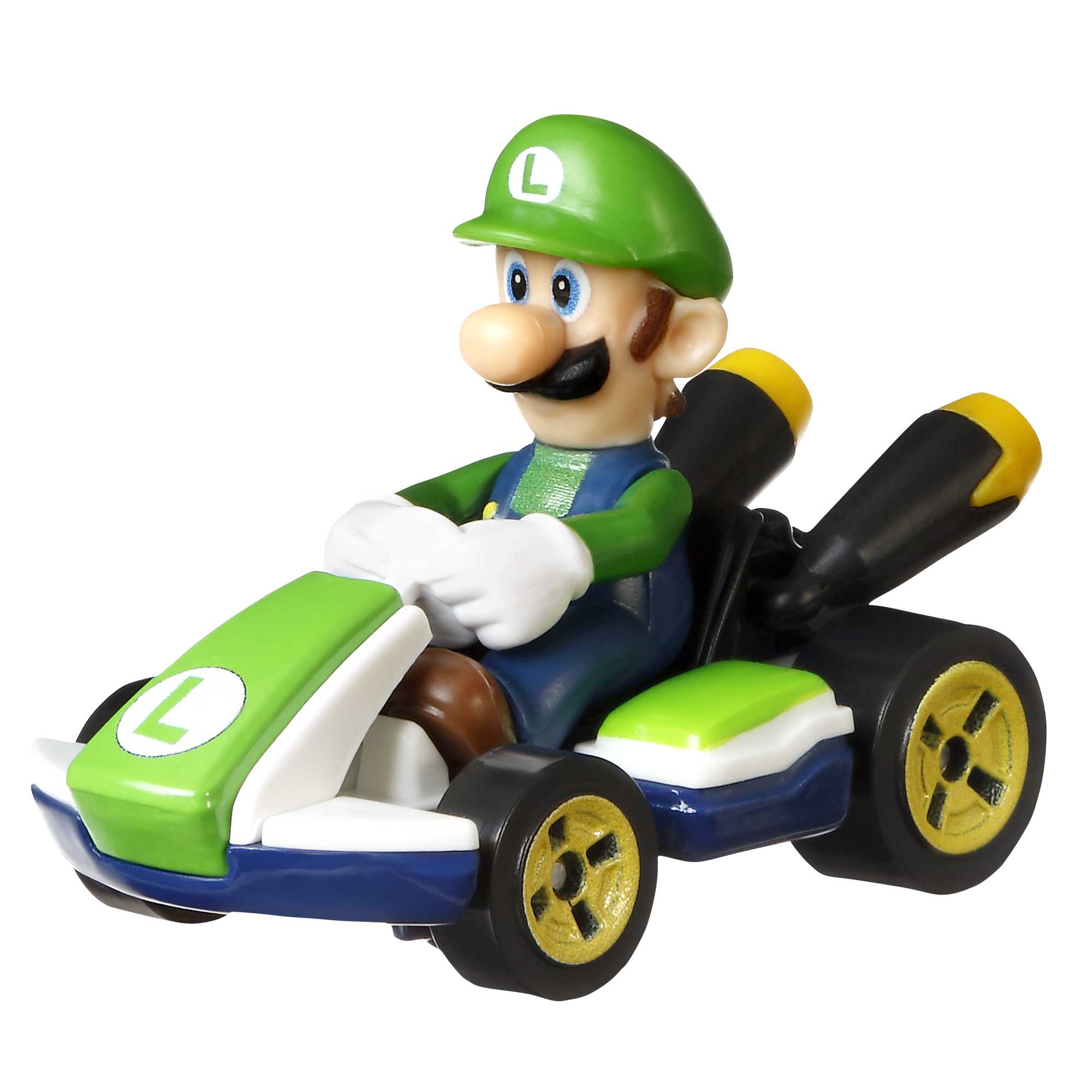 fisher price Hot Wheels Mario Kart Veh??culo de Juguete Luigi Est??ndar Kart