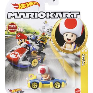 fisher price Hot Wheels Mario Kart Ve??culo de Brinquedo Toad Mach 8