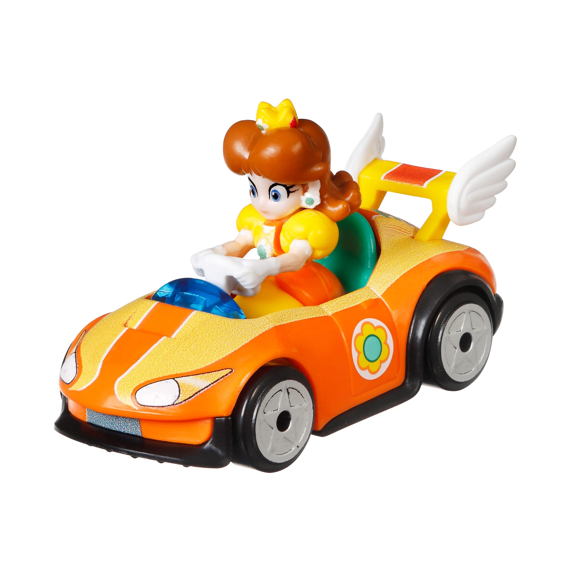 fisher price Hot Wheels Mario Kart Ve??culo de Brinquedo Princesa Margarida Asa Selvagem