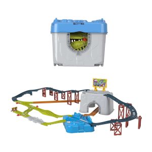 fisher price Thomas & Friends Train Tracks Set, Connect & Build Track Bucket, 34-Piece Preschool Toy