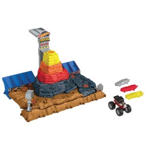 fisher price Hot Wheels Monster Trucks Arena Smashers Bone Shaker Ultimate Crush Yard With 1 Vehicle