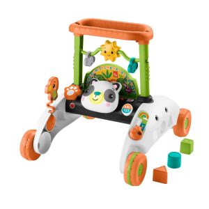 fisher price Fisher-Price 2-Sided Steady Speed Panda Walker Baby & Toddler Learning Toy With Music & Blocks