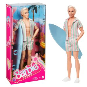 fisher price Barbie Film Ken Poup??e, Tenue de Plage ?? Rayures Pastel