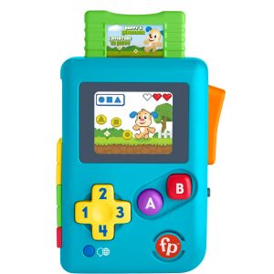 fisher price Fisher-Price Rires et ??veil Ma Premi??re Console de Jeu Portable ??dit Version Anglaise et Fran?aise